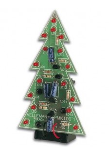 KIT DE SOUDAGE - SAPIN DE NOËL AVEC 16 LED CLIGNOTANTES
