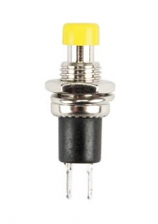 BOUTON-POUSSOIR OFF-(ON) JAUNE