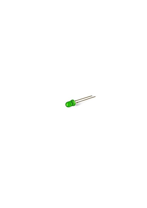 DIODES LED 3mm VERTE - 10 PCS