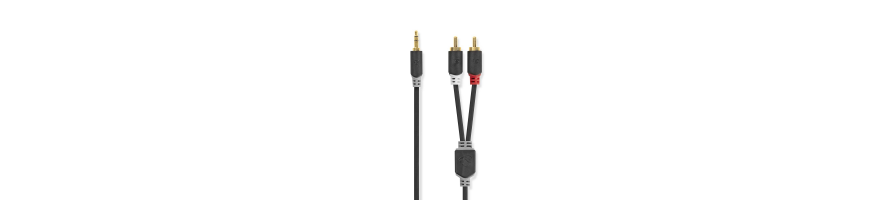 Cordons jack 3.5mm stéréo/RCA