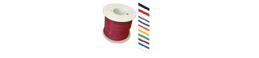 fil de câblage section 0.22 mm² multibrin 24AWG