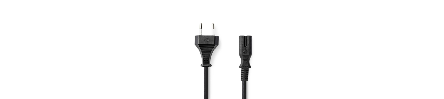 Câble D'alimentation 5 M - Fiche EU Vers Prise IEC C7, Blanc, Pour TV, PS5, Appareils